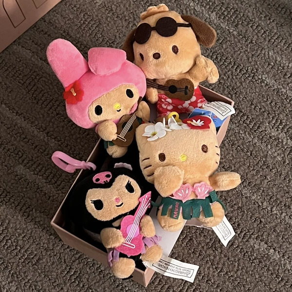 クロミキーホルダー ストラップ　ハワイ限定 ハワイ限定 日焼けマイメロディ クロミちゃん マスコット