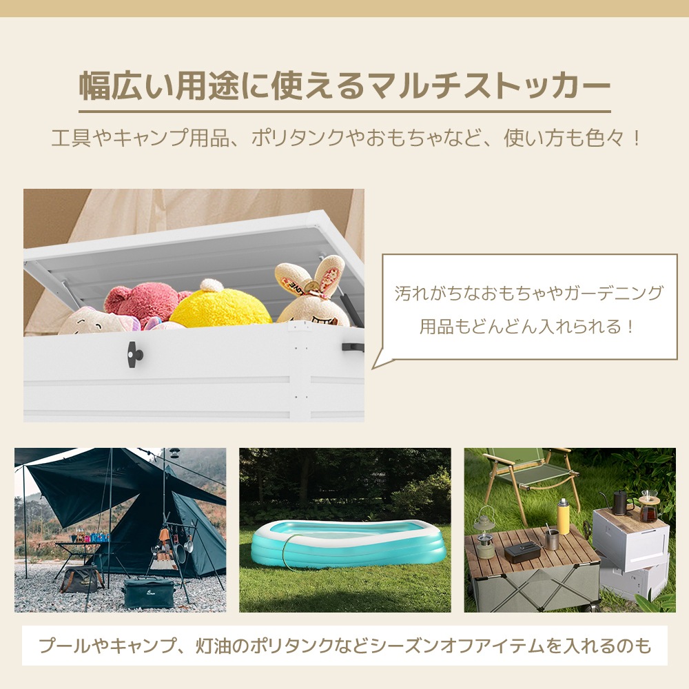 【当日出荷/99】【ブラック】物置 屋外 収納ボックス 収納庫 小型 置き配 ストッカー 物置 屋外収納庫 ゴミ箱 ボックス 大容量 収納ケースキャスター付き　ブレーキ付き　取っ手付き　鍵付き_19