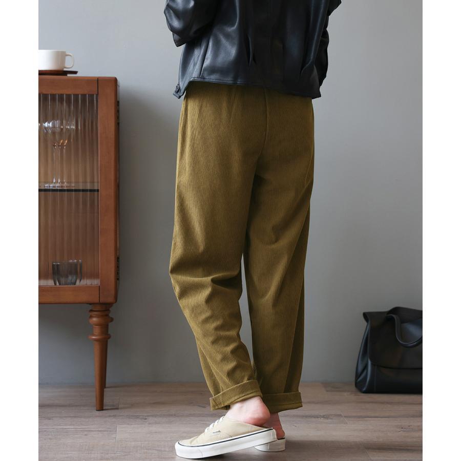 コーデュロイパンツ レディース レトロ風
