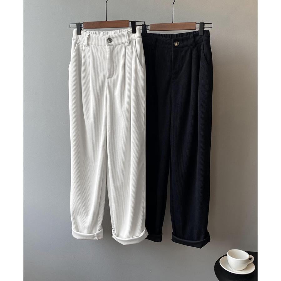 コーデュロイパンツ レディース レトロ風