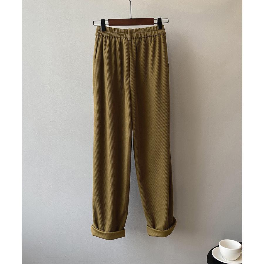 コーデュロイパンツ レディース レトロ風