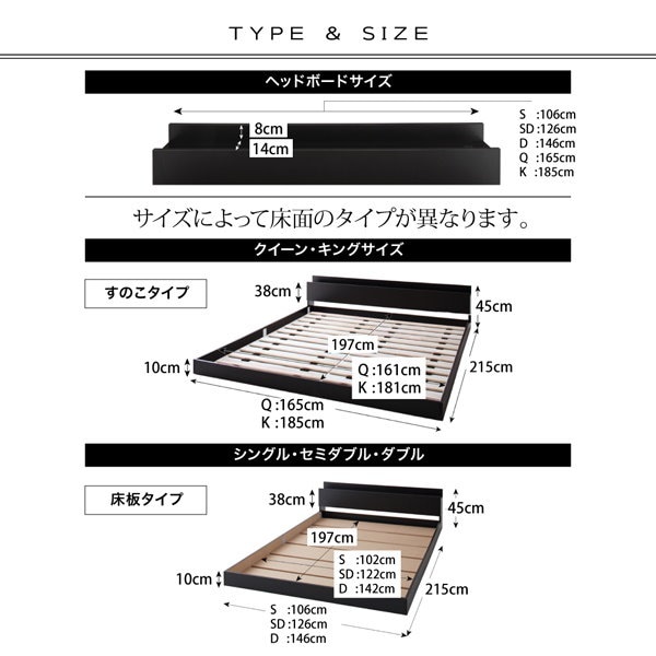 Qoo10] 棚/コンセント付き フロアベッド [Ve