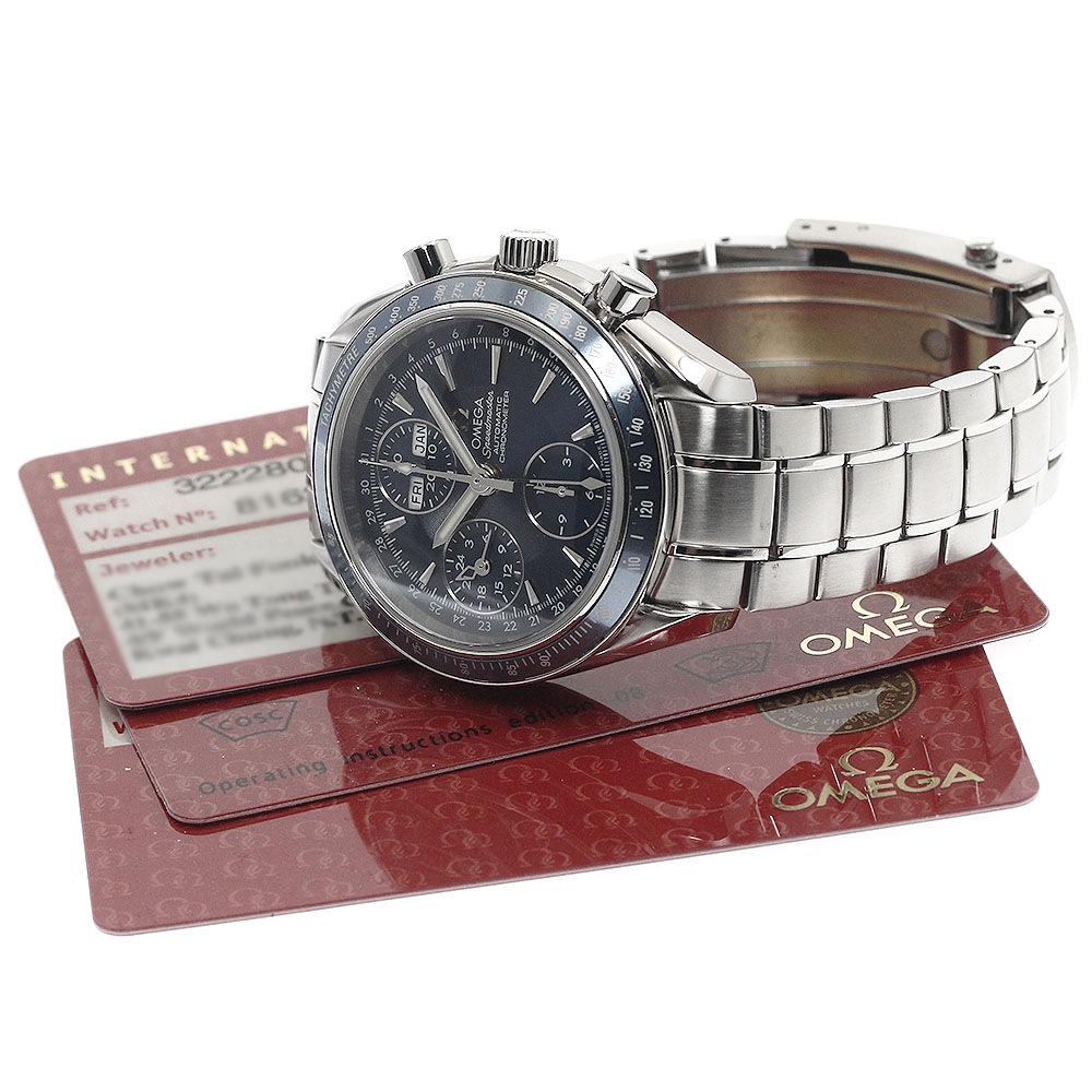 オメガ OMEGA 3222.80 スピードマスター トリプルカレンダー クロノグラフ 自動巻き メンズ 保証書付き_886818【中古】 オメガ OMEGA 3222.80 スピードマスター トリプルカレンダー クロノグラフ 自動巻き メンズ 保証書付き_886818【中古】