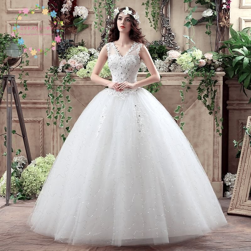 ウエディングドレス 花嫁ドレス 大きいサイズ 結婚式 編み上げ 披露宴 二次会 前撮り プリンセスラ ウエディングドレス 花嫁ドレス 大きいサイズ 結婚式 編み上げ 披露宴 二次会 前撮り プリンセスラ