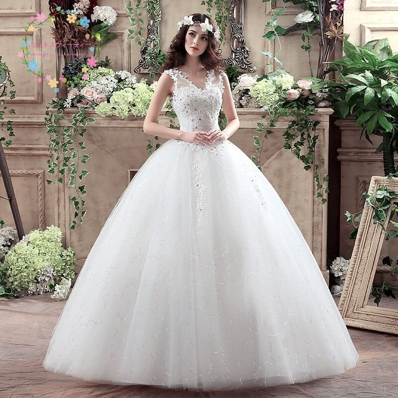 ウエディングドレス 花嫁ドレス 大きいサイズ 結婚式 編み上げ 披露宴 二次会 前撮り プリンセスラ ウエディングドレス 花嫁ドレス 大きいサイズ 結婚式 編み上げ 披露宴 二次会 前撮り プリンセスラ