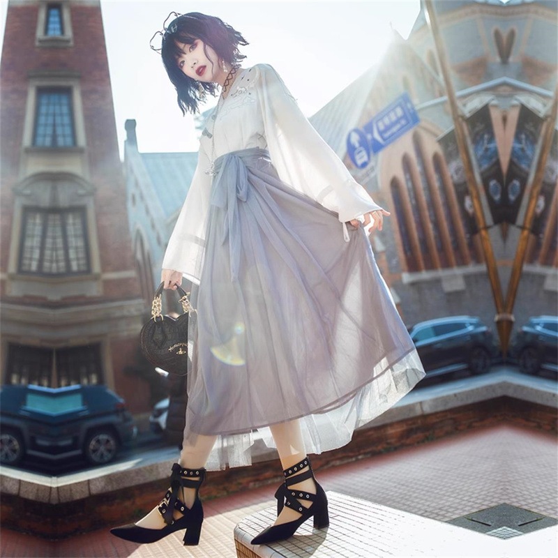 チャイナ風ワンピース ロング シフォンワンピ vネックワンピース レディース 刺繍 漢元素 漢服 ワンピース 中華服 ドレス お祭り 花火大会