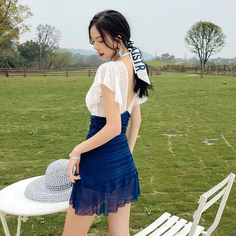 体型カバー ラッシュガード 体型カバー 一体式 日焼け止め メガ割 レディース 大きい 水陸両用 水着 水着 ワンピース水着 レースアップ