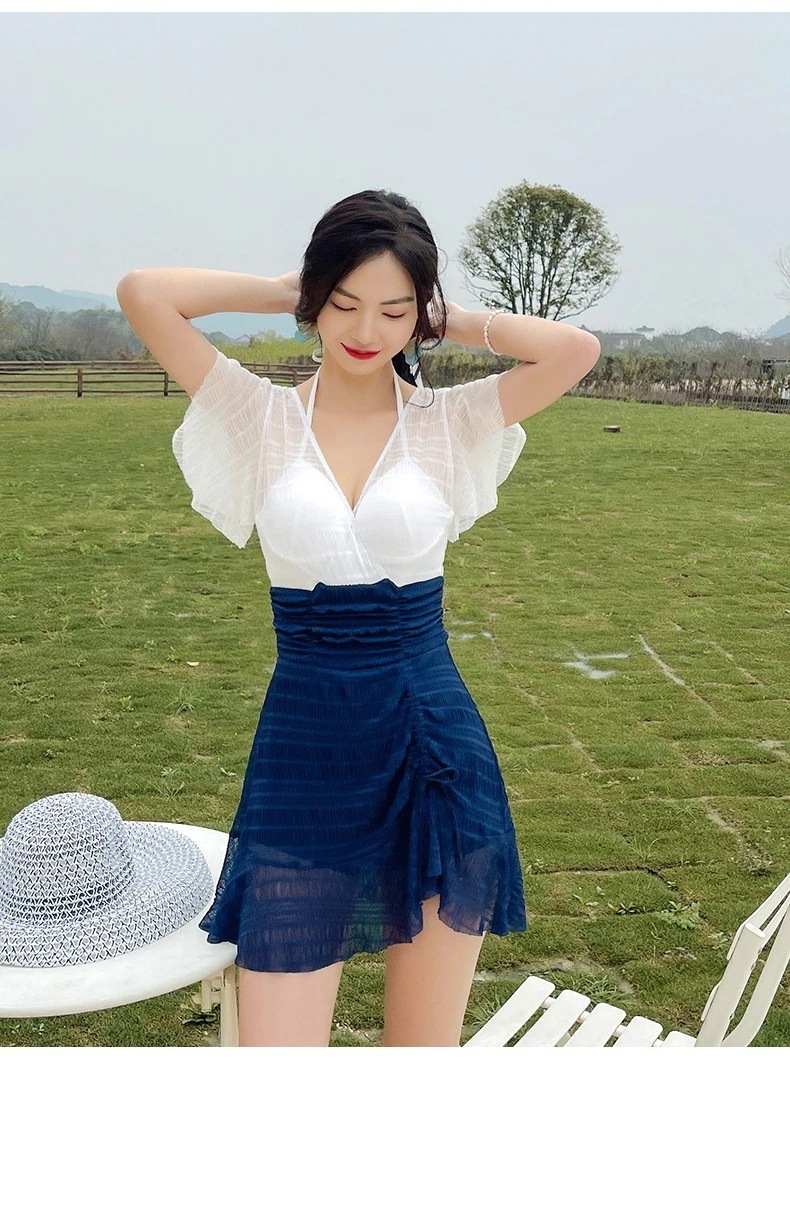 体型カバー ラッシュガード 体型カバー 一体式 日焼け止め メガ割 レディース 大きい 水陸両用 水着 水着 ワンピース水着 レースアップ