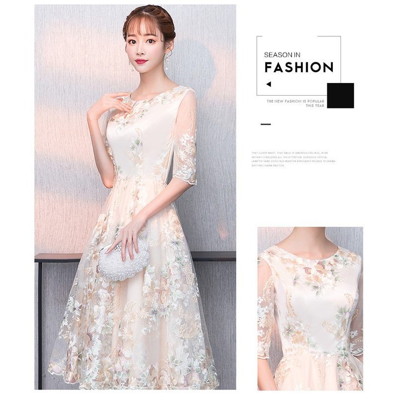 パーティードレス 袖あり... : レディース服 結婚式 ドレス 超特価人気
