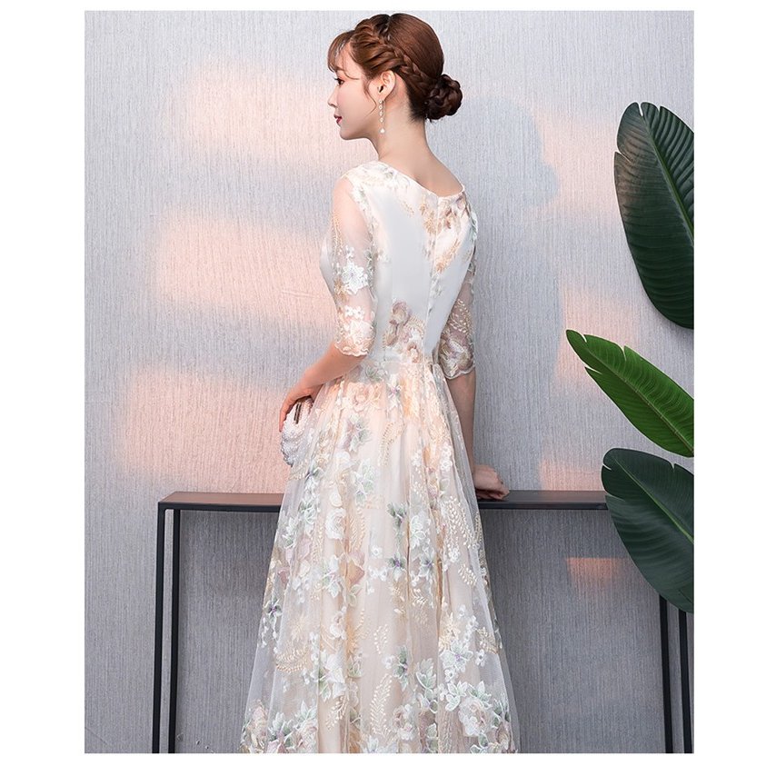 パーティードレス 袖あり... : レディース服 結婚式 ドレス 超特価人気