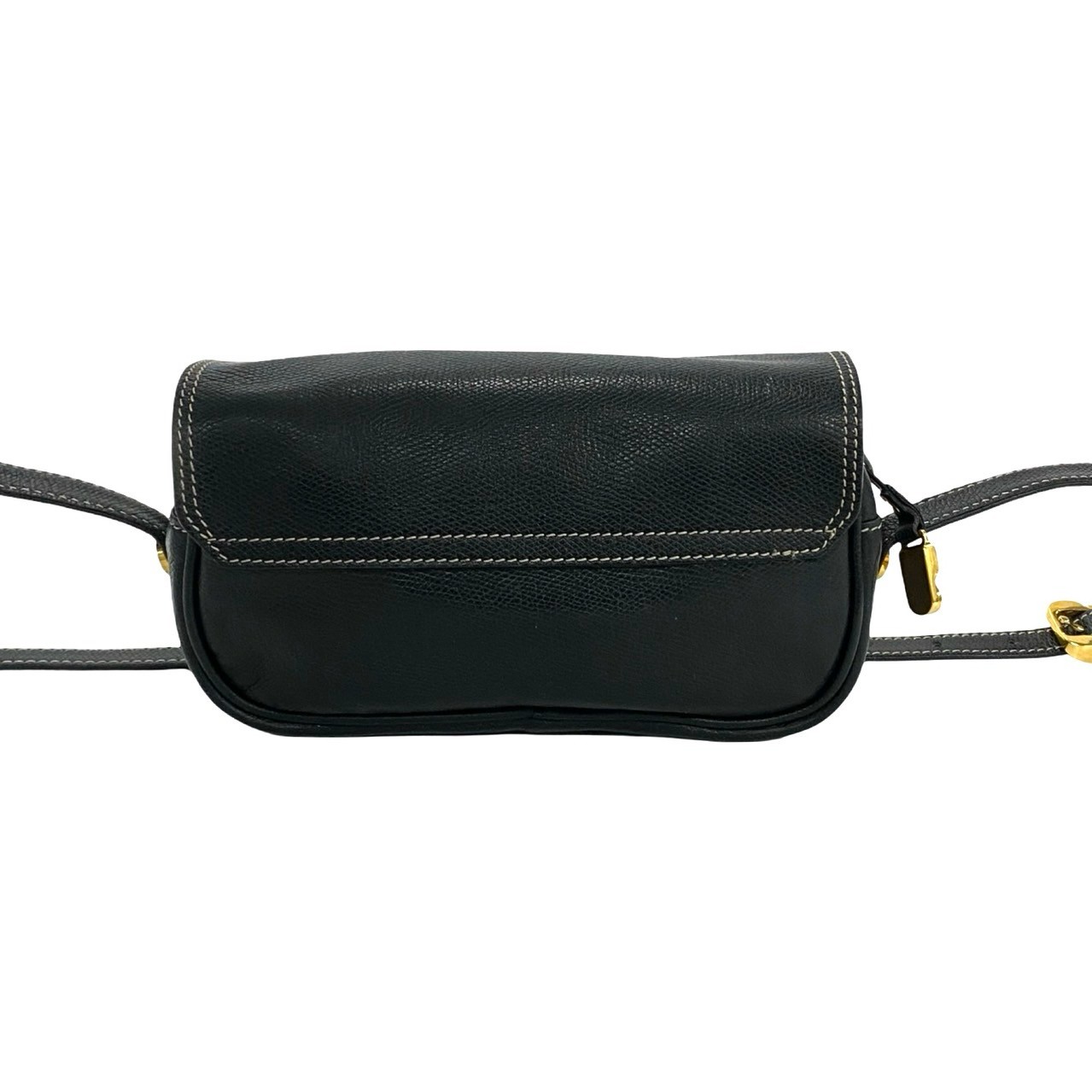 ヴィンテージ アナグラム ロゴショルダーバッグ レザー ブラック 31699