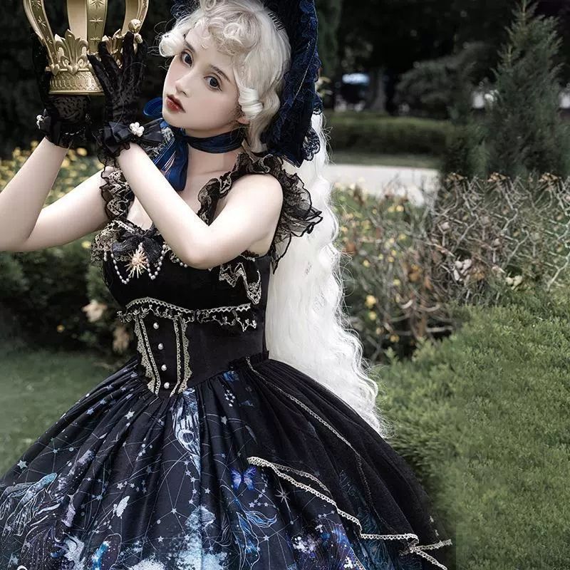 ロリータドレス仙女魚jskロリータワンピースデイリーキュートロリータ甘スカート ロリータドレス仙女魚jskロリータワンピースデイリーキュートロリータ甘スカート