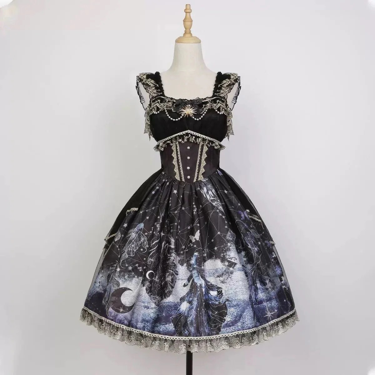 ロリータドレス仙女魚jskロリータワンピースデイリーキュートロリータ甘スカート ロリータドレス仙女魚jskロリータワンピースデイリーキュートロリータ甘スカート