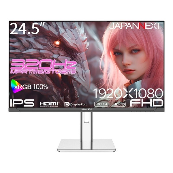 JAPANNEXT JN-IPS245G320F-HSP 24.5型 ゲーミングモニター JAPANNEXT JN-IPS245G320F-HSP 24.5型 ゲーミングモニター