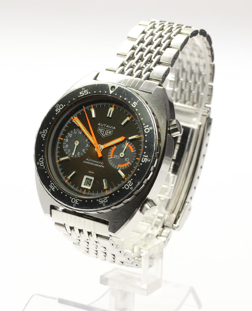 メーカーOH済み【HEUER】ホイヤー オータヴィア オレンジボーイ デイト クロノグラフ 自動巻き メンズ【中古】 メーカーOH済み【HEUER】ホイヤー オータヴィア オレンジボーイ デイト クロノグラフ 自動巻き メンズ【中古】