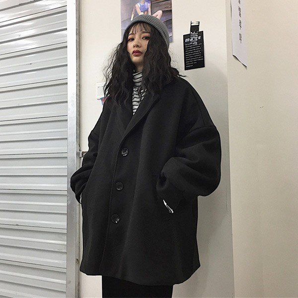 チェスターコート ビッグシルエット アウター ジャケット ダンス 衣装 ヒップホップ レディー