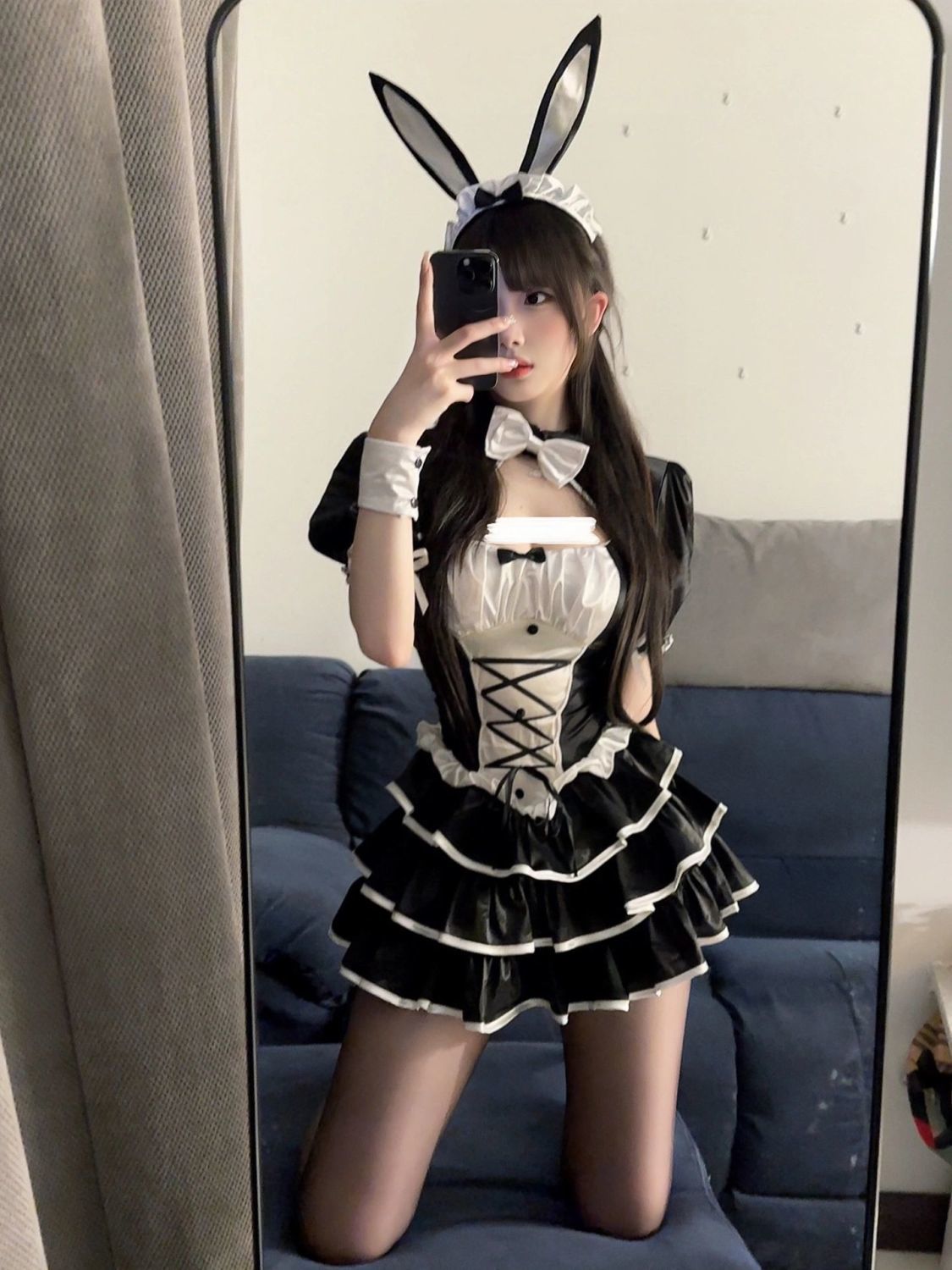 本日の限定商品バレエガール 甘辛絶妙 バニーガール ウエストホルタードレス 蝶ネクタイカーディガンショートジャケットセット ハロウィン コスプレ コスプレ ハロウィ ハロウィン衣装 ハロウィン コスプ