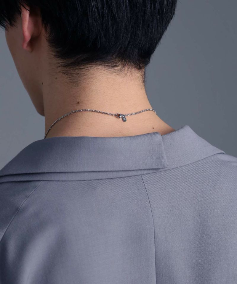 LH-1 SAND ダブルリングネックレス サージカルステンレス316L 金属アレルギー対応 03NE059ASV ステンレスネックレス メンズ 人気 LH-1 SAND ダブルリングネックレス サージカルステンレス316L 金属アレルギー対応 03NE059ASV ステンレスネックレス メンズ 人気