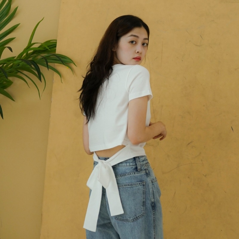 LARTIGENT MTOF2 リボンTシャツ(ホワイト) LARTIGENT MTOF2 リボンTシャツ(ホワイト)