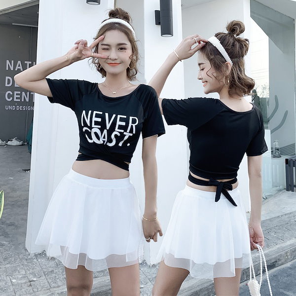 Qoo10] 【体型カバー】水着 レディース 上下セッ