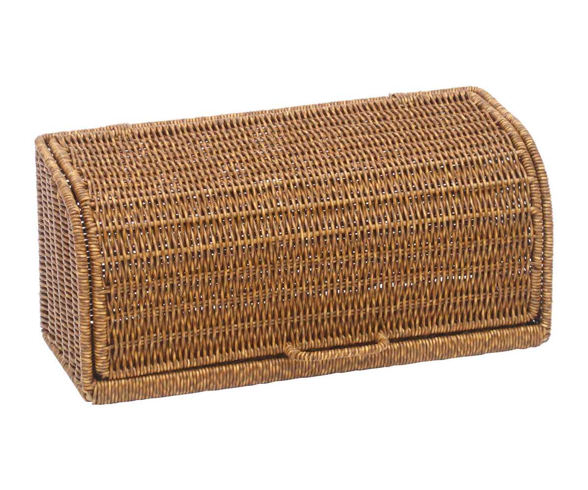 ユティル ブレッドケース ロング 洗える 調味料ラック パンケース ブレッドボックス パン入れ 収納ケース パン 食パン 入れ 食パンケース キッチン 収納 かご カゴ 籠 籐かご風 小物収納