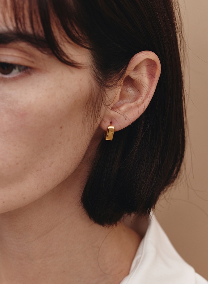 【HYERES LOR】24SS★ Aceh Silver (Y) Pave One Touch Earrings HYERES LOR】24SS☆ Aceh Silver (Y) Pave One Touch Earrings