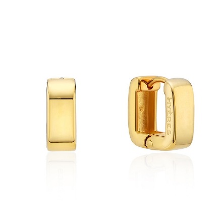 HYERES LOR] H-edition Silver (Y) Square One Touch Earrings