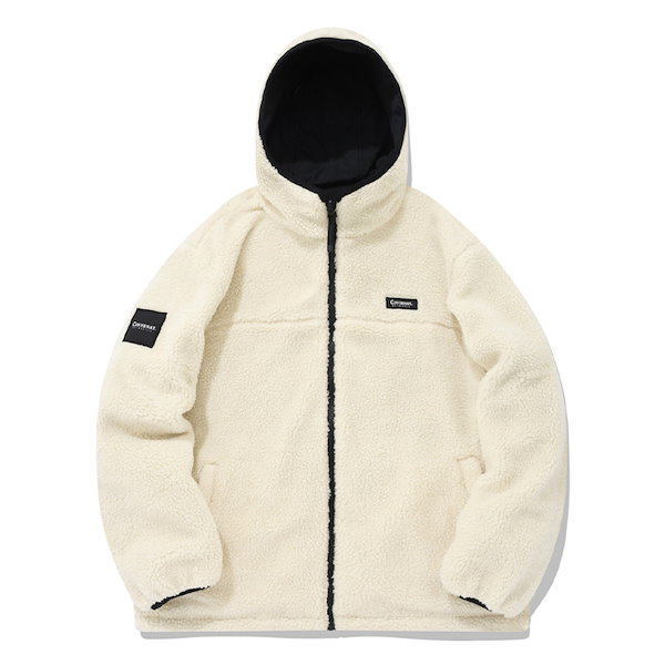 Reversible fleece warm deals up jacket