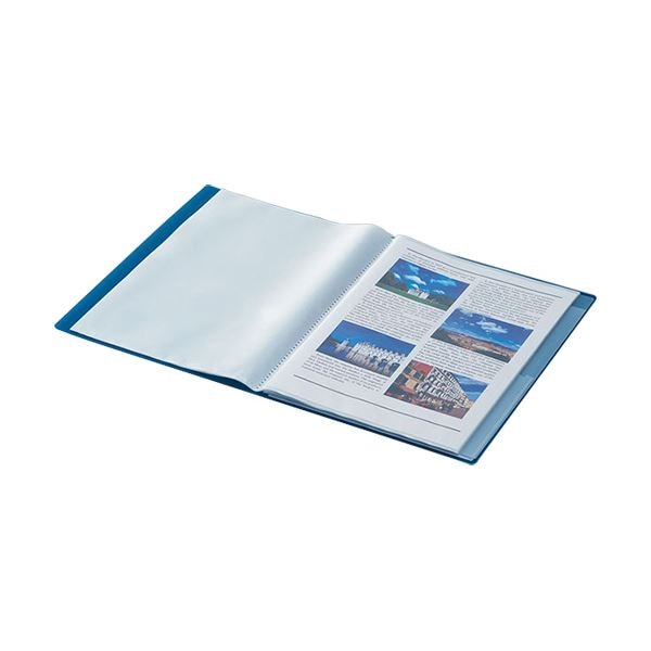 (まとめ) キングジム FAVORITESクリアーファイル(透明) A4タテ 20ポケット 背幅12mm 青 FV166Tアオ 1冊 〔×30セット〕 まとめ）キングジム FAVORITESクリアーファイル(透明) A4タテ 10