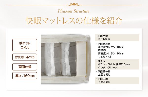 マットレス ホテルスタンダ... : 寝具・ベッド・マットレス ダブル 快眠 通販人気