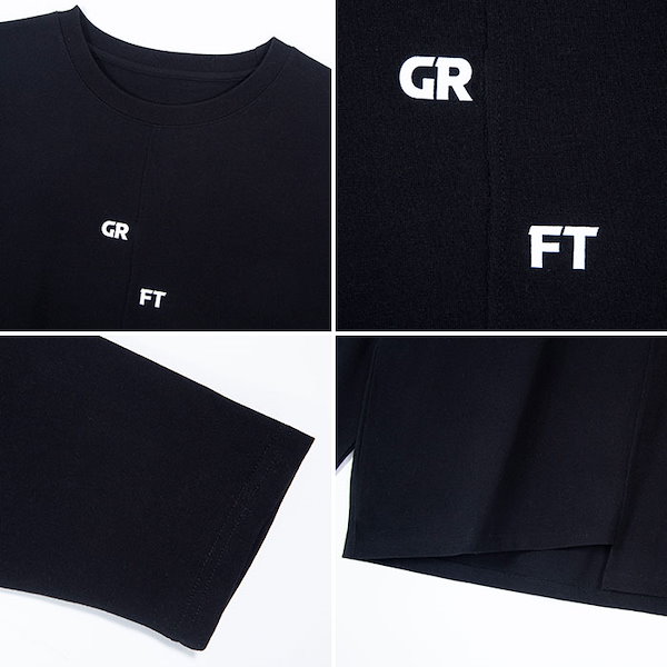 【BTS（防弾少年団）ジョングク着用】GRFT SPLIT LONG SLEEVE TEE ロングスリーブ 長袖 カジュアル 男女兼用 メンズ  レディース 韓国ファッション 韓国ブランド