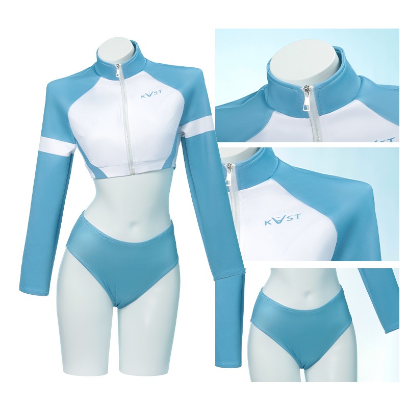 Azure Blue File Cos Clothing Sorai Saki水着コスプレ衣料zhongyuanアニメーションクラブ水着ブルーファイル Azure Blue File Cos Clothing Sorai Saki水着コスプレ衣料zhongyuanアニメーションクラブ水着ブルーファイル