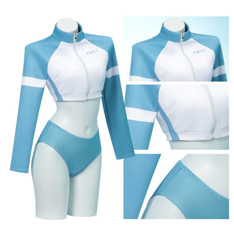 Azure Blue File Cos Clothing Sorai Saki水着コスプレ衣料zhongyuanアニメーションクラブ水着ブルーファイル Azure Blue File Cos Clothing Sorai Saki水着コスプレ衣料zhongyuanアニメーションクラブ水着ブルーファイル