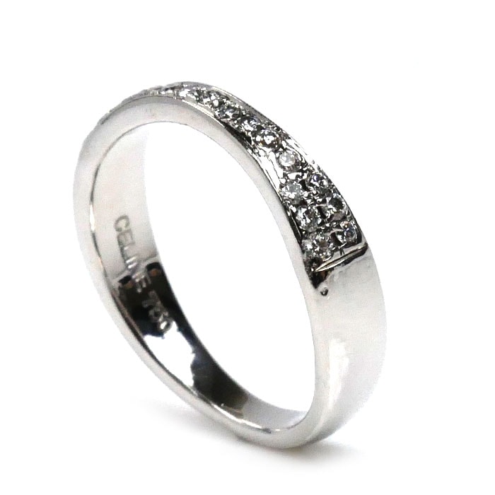 CELINE セリーヌ K18WG ホワイトゴールド ダイヤ リング・指輪 ダイヤモンド 13号 4.5g レディース 中古 美品 CELINE セリーヌ K18WG ホワイトゴールド ダイヤ リング・指輪 ダイヤモンド 13号 4.5g レディース 中古 美品