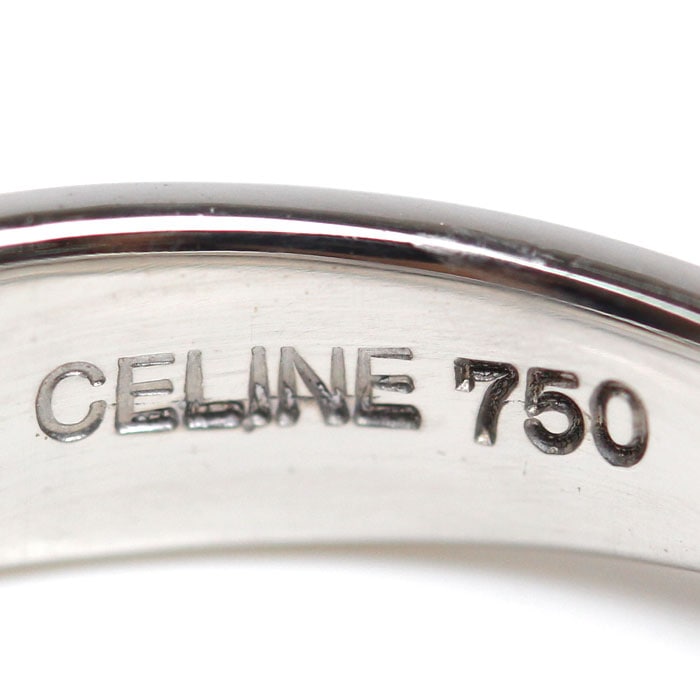 CELINE セリーヌ K18WG ホワイトゴールド ダイヤ リング・指輪 ダイヤモンド 13号 4.5g レディース 中古 美品 CELINE セリーヌ K18WG ホワイトゴールド ダイヤ リング・指輪 ダイヤモンド 13号 4.5g レディース 中古 美品