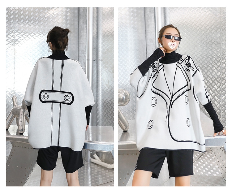 タートルネックニット ラブリータートルネック ベーシックニット秋冬ゆったり着痩せ効果セータートップス 両面着用レイヤードトップスLFZ344