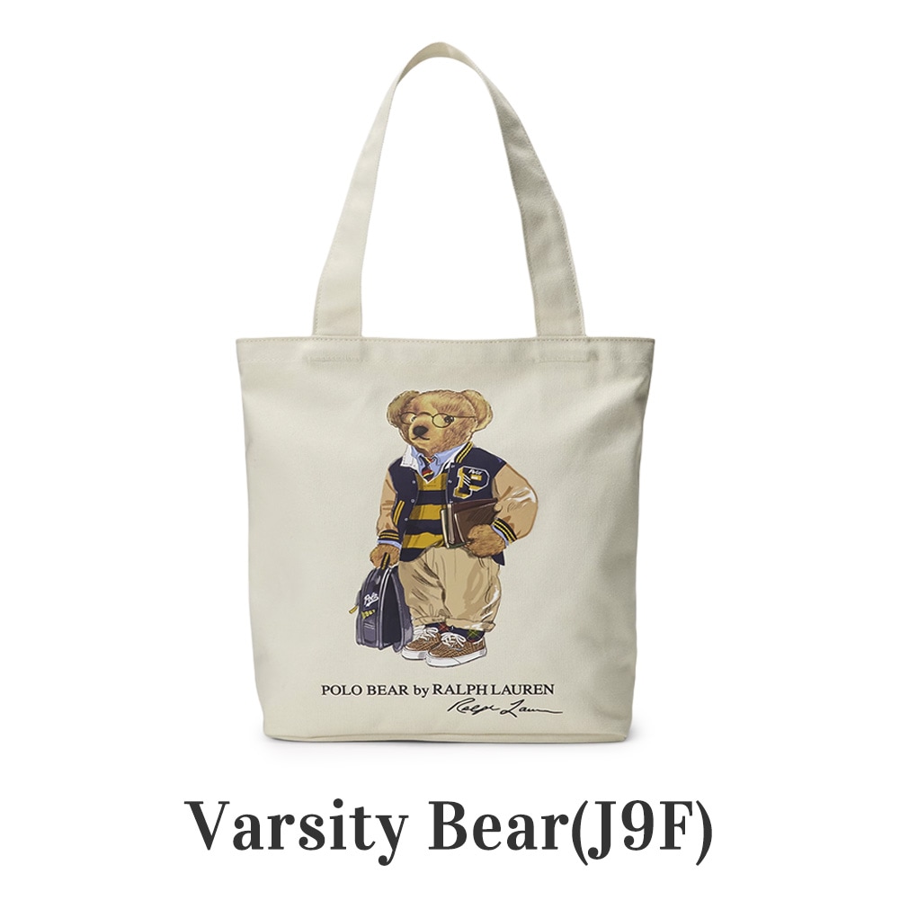 Qoo10] Ralph Lauren ポロベア キャンバス トートバッグ 9A