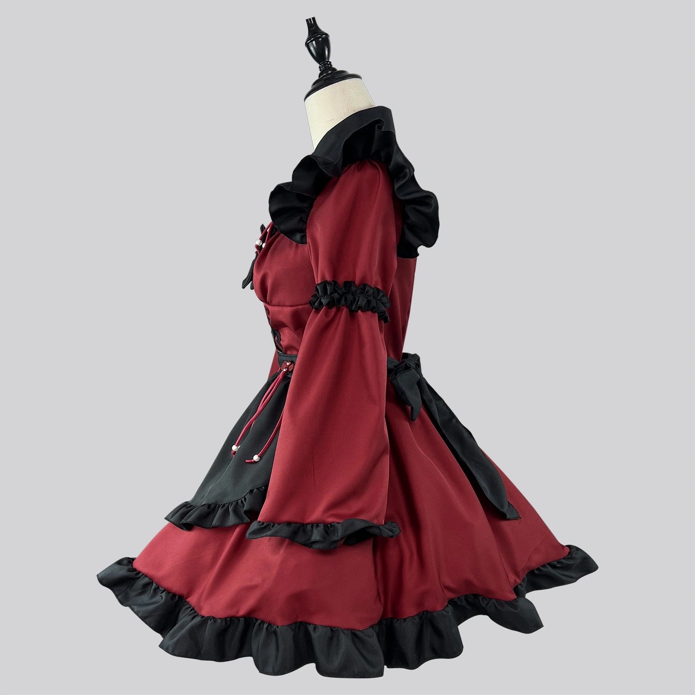 五点セット ワンピース +エプロン+襟+アアクセサリー*2 ハロウイン コスプレ 衣装制服 全身スーツ 女子イベント 学園祭 八重 神子 浮世笑い百姿