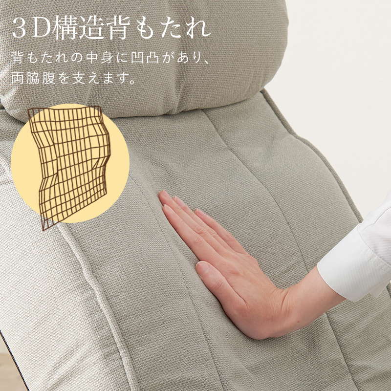 回転座椅子 肘付き ポケットコイル 高齢者 無段階リクライニング 360度回転 小物収納付き 完成品