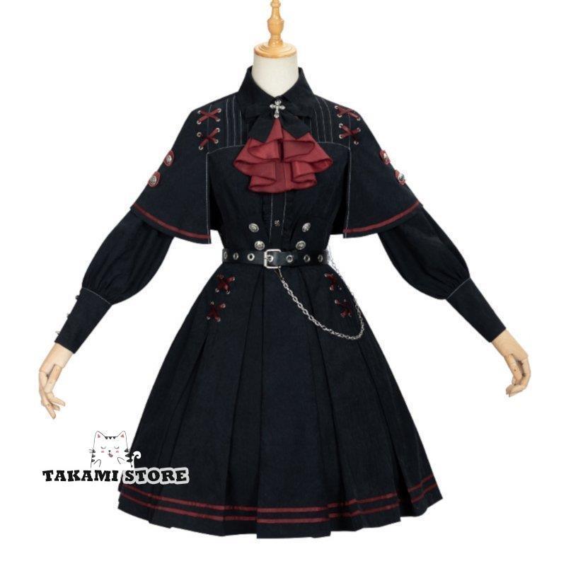 【ハロウィン】セット 長袖 コスプレ 衣装 制服 軍服 ゴスロリロリータ 軍ロリ セットアップ ワンピース ブラウス スカート 【ハロウィン】セット 長袖 コスプレ 衣装 制服 軍服 ゴスロリロリータ 軍ロリ セットアップ ワンピース ブラウス スカート