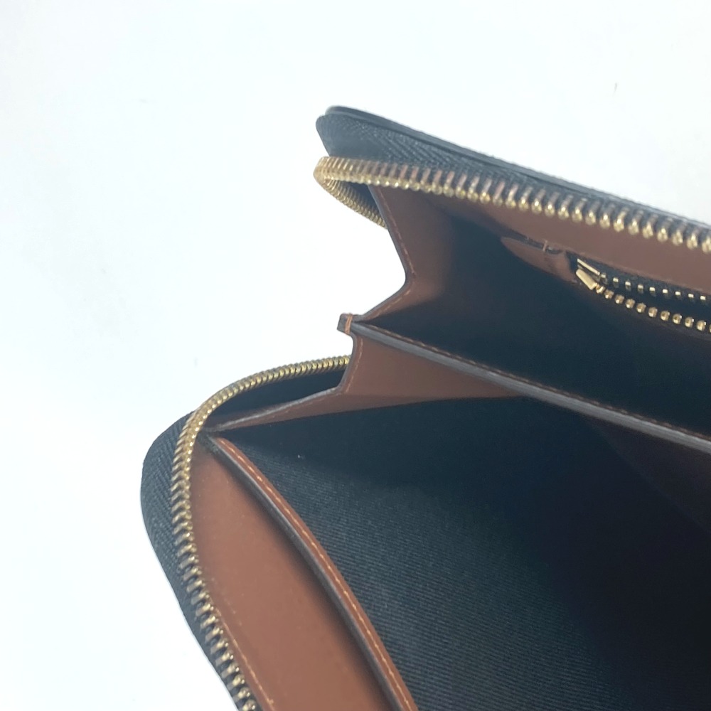 クラッチバッグ TB ロゴ カバン セカンドバッグ ポーチ レザー/キャンバス ブラウン クラッチバッグ TB ロゴ カバン セカンドバッグ ポーチ レザー/キャンバス ブラウン