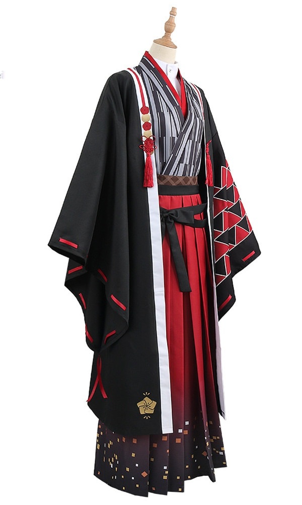 コスプレ衣装 バーチャルYouTuber 弦月藤士郎 コスプレ衣装 ハロウィン クリスマス 学園祭 文化祭 仮装 コスプレ 衣装+イヤリング+ かんざし付き ウィッグ 靴 追加可 コスプレ衣装 バーチャルYouTuber 弦月藤士郎 コスプレ衣装 ハロウィン クリスマス 学園祭 文化祭 仮装 コスプレ 衣装+イヤリング+ かんざし付き ウィッグ 靴 追加可