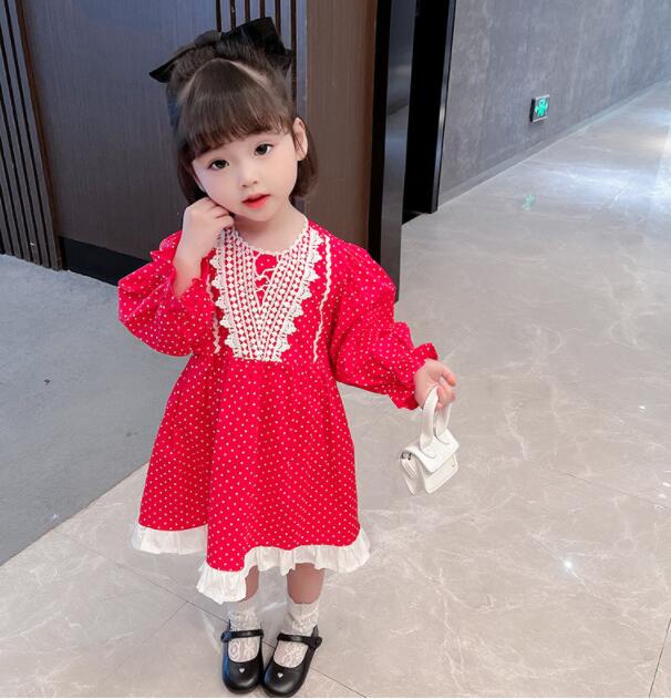 熱販売 新しい 韓国のファッション女の子子供服カジュアルで かわいい 花柄ドレス 80 130cm9d16