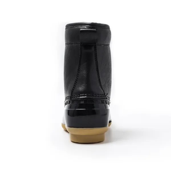 Womens Winter Keep Warm Cotton Shoes Duck Booties Outdoor Waterproof Rain Boots Plus Velvet Ladies F