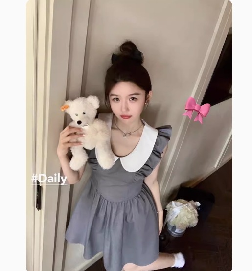 ワンピース レディース ミニ 袖なし ノースリーブ フリル袖 ラウンドネック 襟付き 丸襟 タイト スリム 細身 Aライン フリル かわいい 大人可愛い きれいめ カジュアル 上品 おしゃれ こなれ感 ワンピース レディース ミニ 袖なし ノースリーブ フリル袖 ラウンドネック 襟付き 丸襟 タイト スリム 細身 Aライン フリル かわいい 大人可愛い きれいめ カジュアル 上品 おしゃれ こなれ感