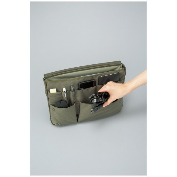 （まとめ買い）BIZRACK バッグインバッグ 13.3インチノートPC収容 ヨコ グレイ カハ-BRB130M [x3]