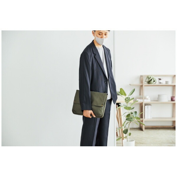 （まとめ買い）BIZRACK バッグインバッグ 13.3インチノートPC収容 ヨコ グレイ カハ-BRB130M [x3]