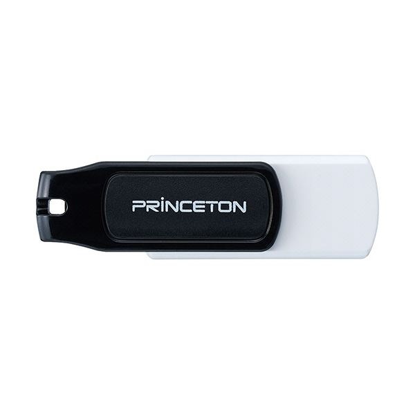 （まとめ）プリンストン USBフラッシュメモリーストラップ付き 32GB ブラック/ホワイト PFU-T3KT/32GBKA 1個[x3セット]
