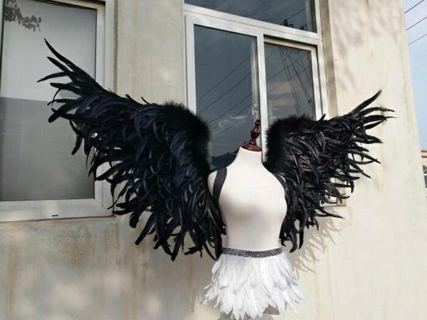 天使の羽 コスプレ道具 羽 翼 wing ウイング ブラック 80cm 堕天使 妖精 悪魔 手作り ファッションショー パーティーグッズ 撮影 cosplay用 コスプレ COSPLAY コスチューム 天使の羽 コスプレ道具 羽 翼 wing ウイング ブラック 80cm 堕天使 妖精 悪魔 手作り ファッションショー パーティーグッズ 撮影 cosplay用 コスプレ COSPLAY コスチューム
