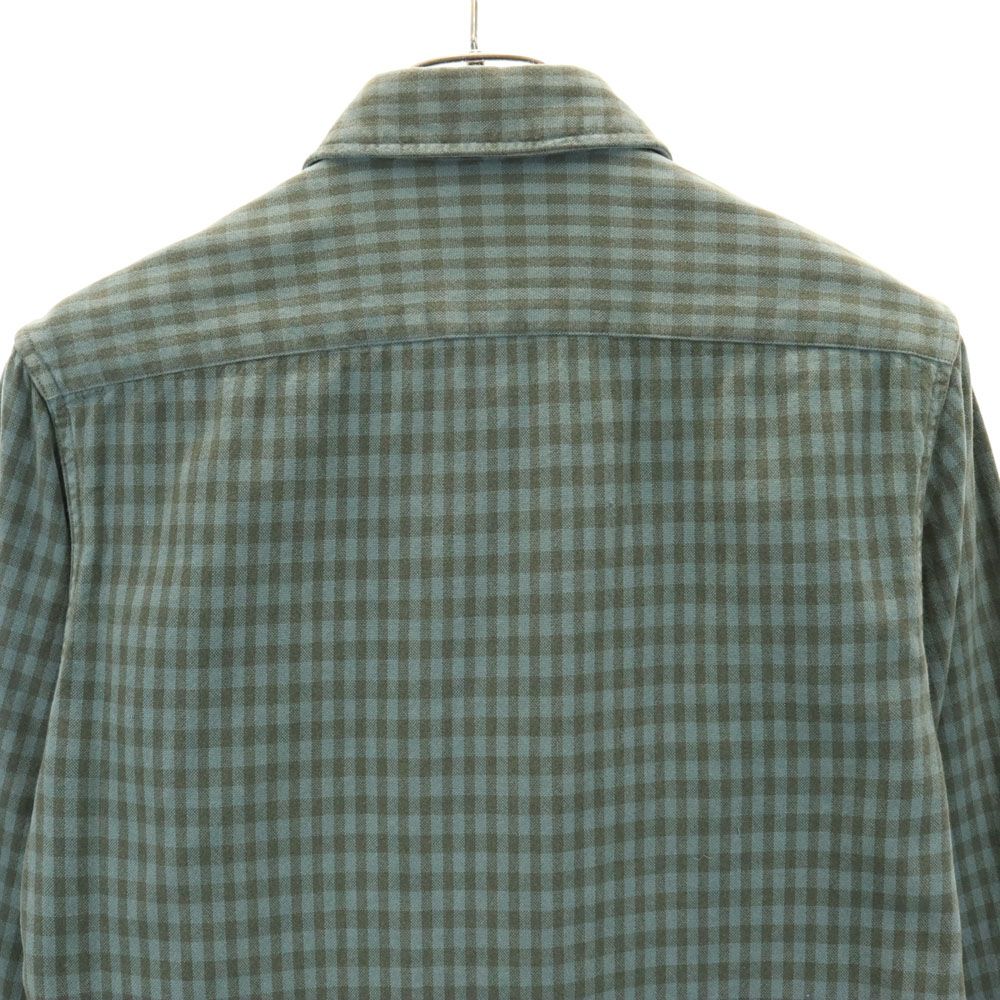 長袖 チェックシャツ XS モスグリーン系 Ralph Lauren ラルフ